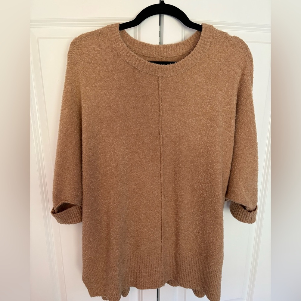 Lou & Grey for Loft Soft Beige Knit Sweater Top